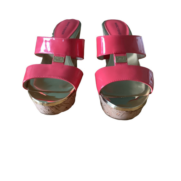 Stylish Pink Wedge Sandals - Picture 3 of 11